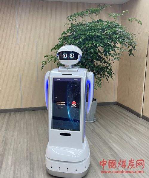 陕煤运销榆林销售公司智能服务机器人亮相